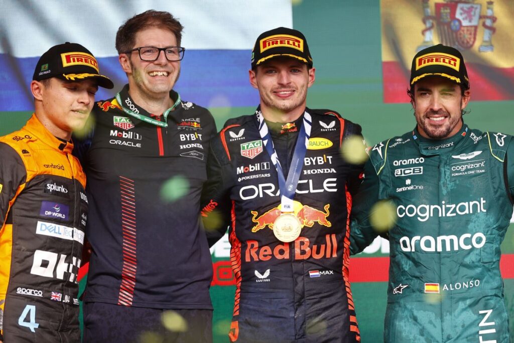 Max Verstappen vuelve a ganar, esta vez el GP de F1 en Brasil
